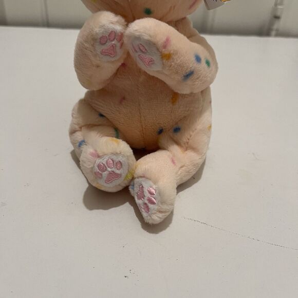 TY Beanie Baby Beanie Bellies Peaches Pink Peach Easter Bunny 6" Rabbit Plush - Picture 3 of 8